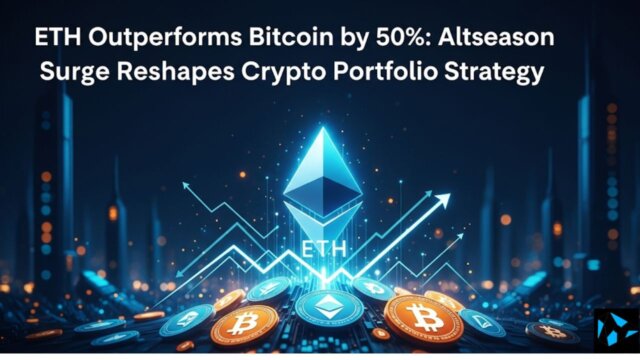 Ethereum outpacing Bitcoin with ETF inflows and capital rotation visuals