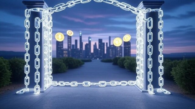 Symbolic image of justice scales weighing crypto coins against regulatory documents, set against a 2025 calendar backdrop, guiding investors through new crypto laws.
