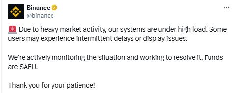 Binance Announcement