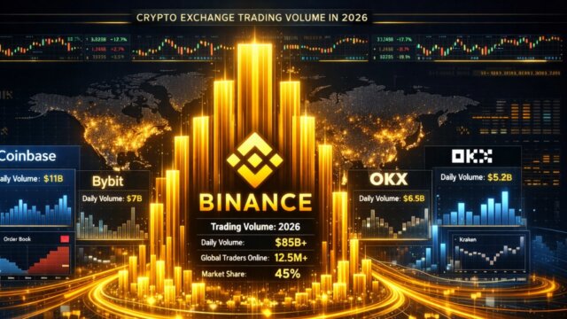 Binance trading volume vs competitors