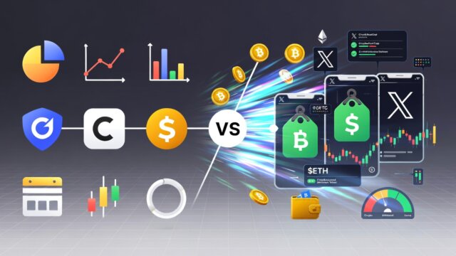 Timeline graphic evolving from traditional crypto trackers to modern Smart Cashtags, highlighting benefits for traders.