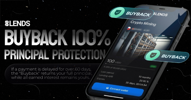 Diagram showing how a buyback guarantee protects investors in P2P lending: borrower defaults, loan originator repurchases the loan, and investor receives principal back.