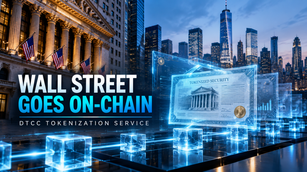DTCC tokenization service brings digital securities to Wall Street through blockchain technology.